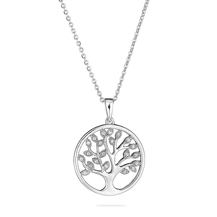 Бижу Swan Pearls END189N (Димс-92) Колие сребро Дърво на живота