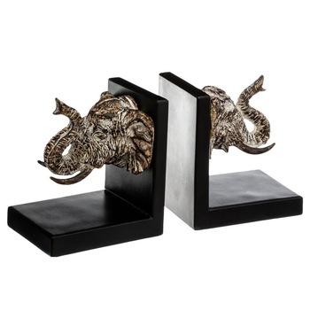 Suport carti Les Elephants, 9.5x11x12.7 cm, rasina Suport carti Les Elephants, 9.5x11x12.7 cm, rasina