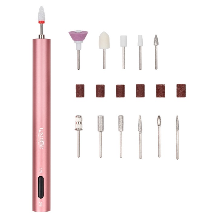 Freza Unghii Portabila TITANIUM PEN PRO, LUXORISE, Roz