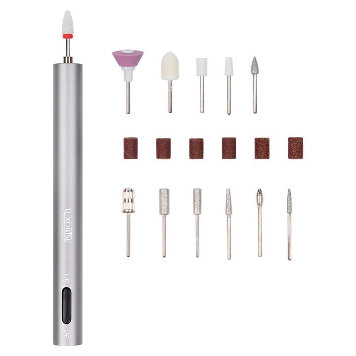 Freza Unghii Portabila TITANIUM PEN PRO, LUXORISE, Silver