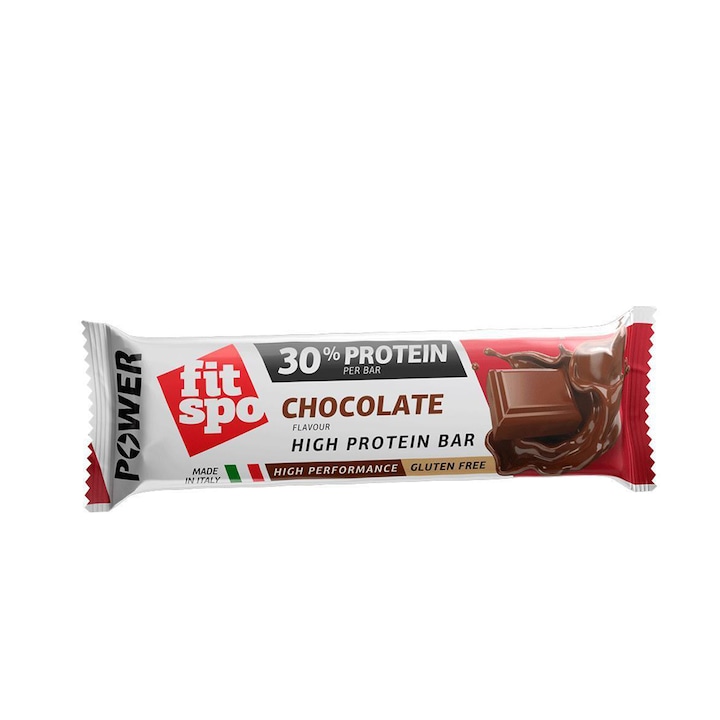 Baton Proteic, Fit Spo, Power Chocolate, 0.055 Kg
