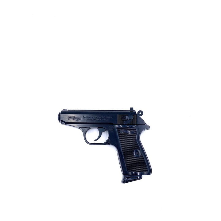 Bricheta tip pistol metalic 508, anti-vant, teaca inclusa