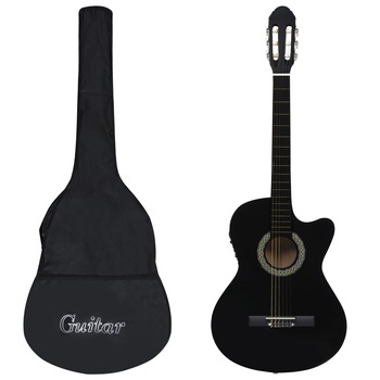 Set chitara acustica cu egalizator din 12 piese, vidaXL, 4/4 39 Set chitara acustica cu egalizator din 12 piese, vidaXL, 4/4 39