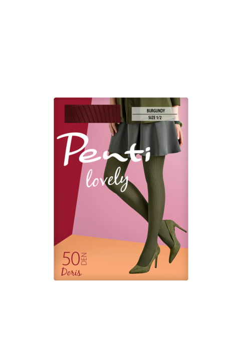 Penti Doris női téli alakos harisnyanadrág, Bordó, S-M