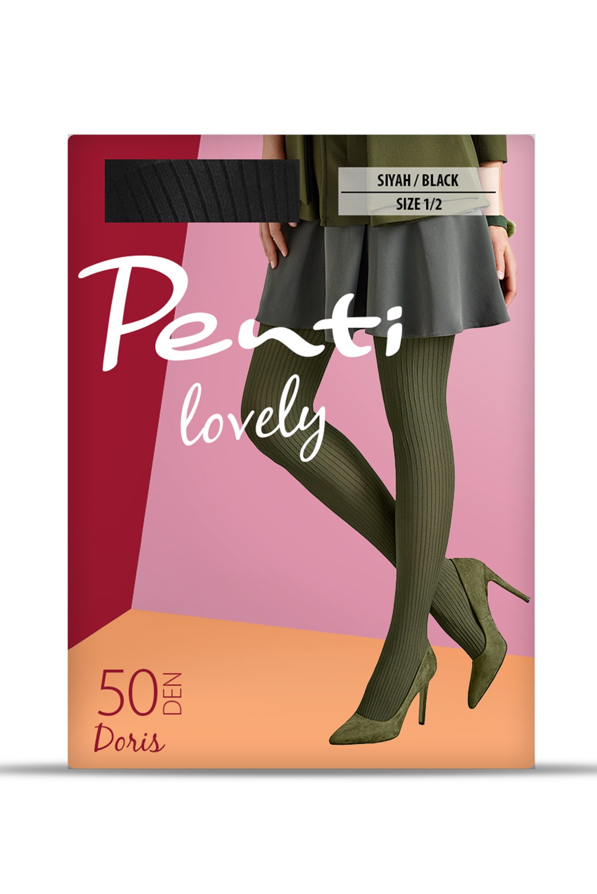 Dres dama de iarna Doris, 50 DEN, 11934, negru