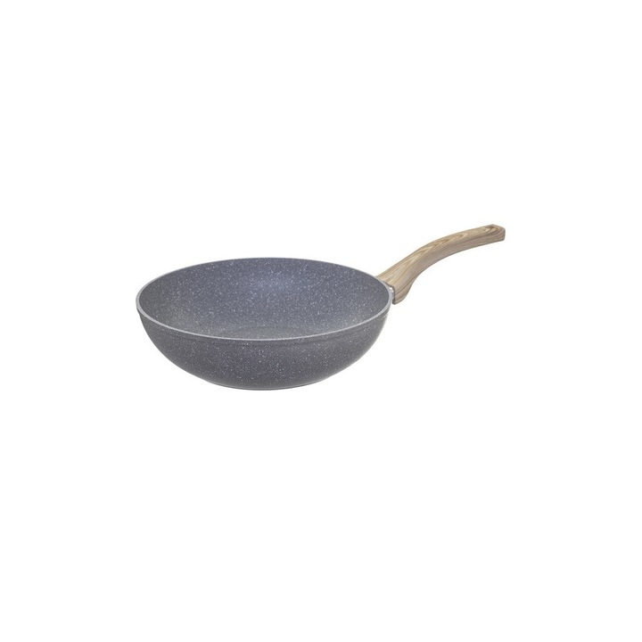 Wok SG Forge, granite, 28 cm, cu inductie, h 8 cm