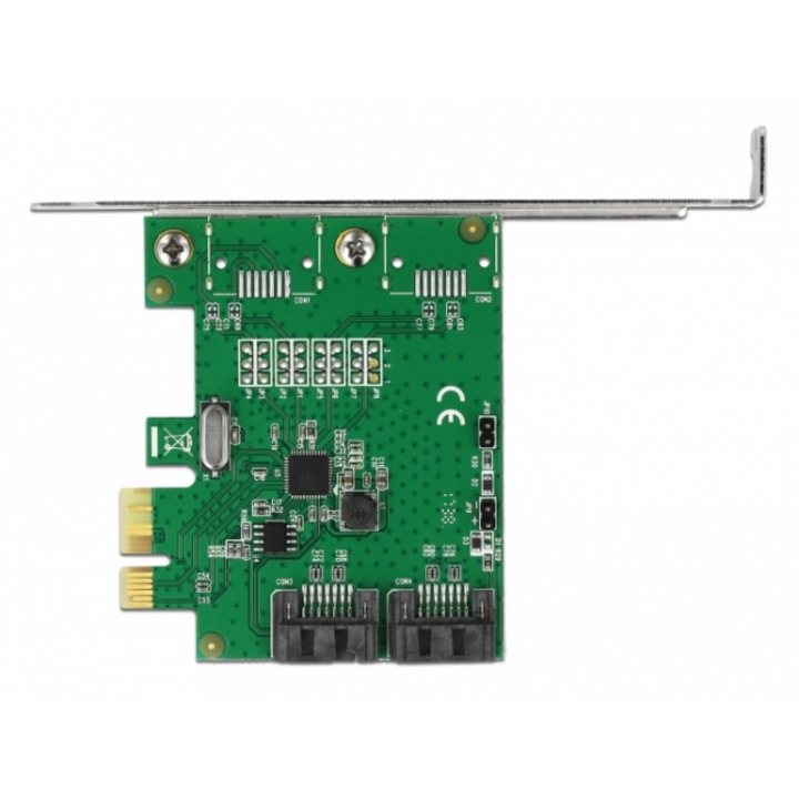 Карта Delock, PCI Express x1 към 2 port SATA, RAID - eMAG.bg
