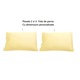 Set lenjerie 3 piese, Metru Patrat, crem deschis, ivory, format din husa pentru pilota 160/200 si 2 fete de perna 50/70