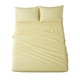 Set lenjerie 3 piese, Metru Patrat, crem deschis, ivory, format din husa pentru pilota 160/200 si 2 fete de perna 50/70