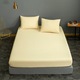 Set lenjerie 3 piese, Metru Patrat, crem deschis, ivory, format din husa pentru pilota 160/200 si 2 fete de perna 50/70
