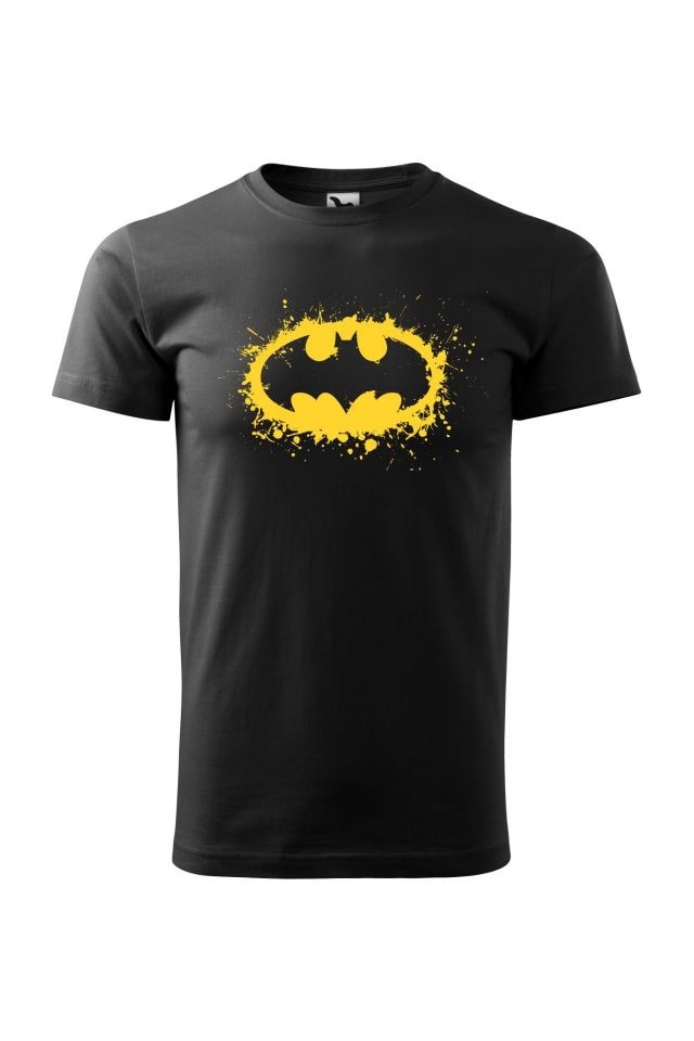 Tricou barbati personalizat Batman, Malfini, Negru