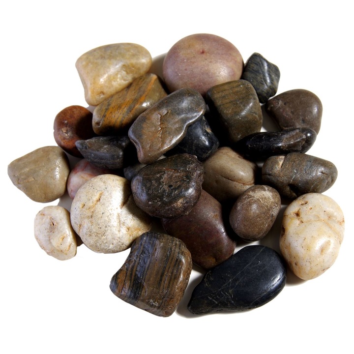Декоративни камъни за градината, Черен/бежов/кафяв, 1 кг
