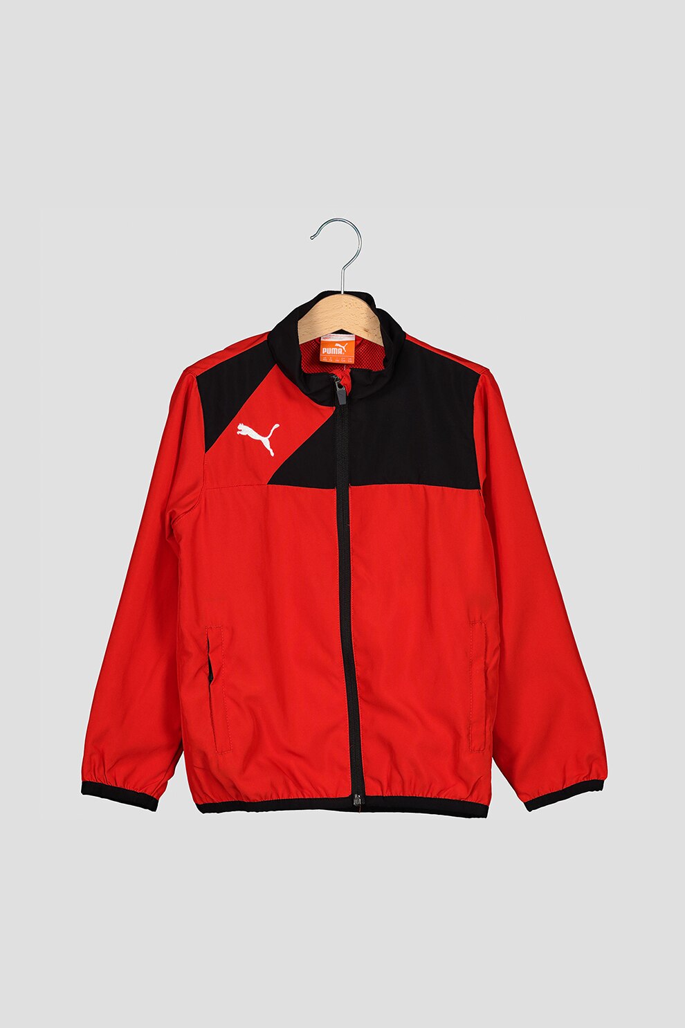 Puma, Jacheta cu fermoar, pentru fotbal Esquadra, Rosu/Negru