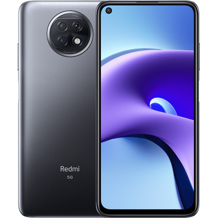 Telefon mobil Xiaomi Redmi Note 9T, Dual Sim, 128GB, 4GB RAM, 5G, Nightfall Black