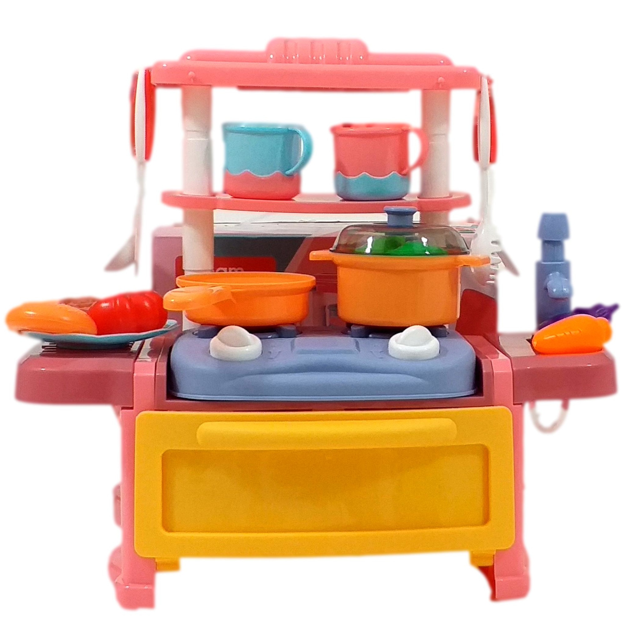 Set Bucatarie pentru copii cu 20 accesorii, lumini si sunete