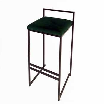 Scaun bar Still mad, verde, modern, metal/catifea, 35 x 35 x 74 Scaun bar Still mad, verde, modern, metal/catifea, 35 x 35 x 74