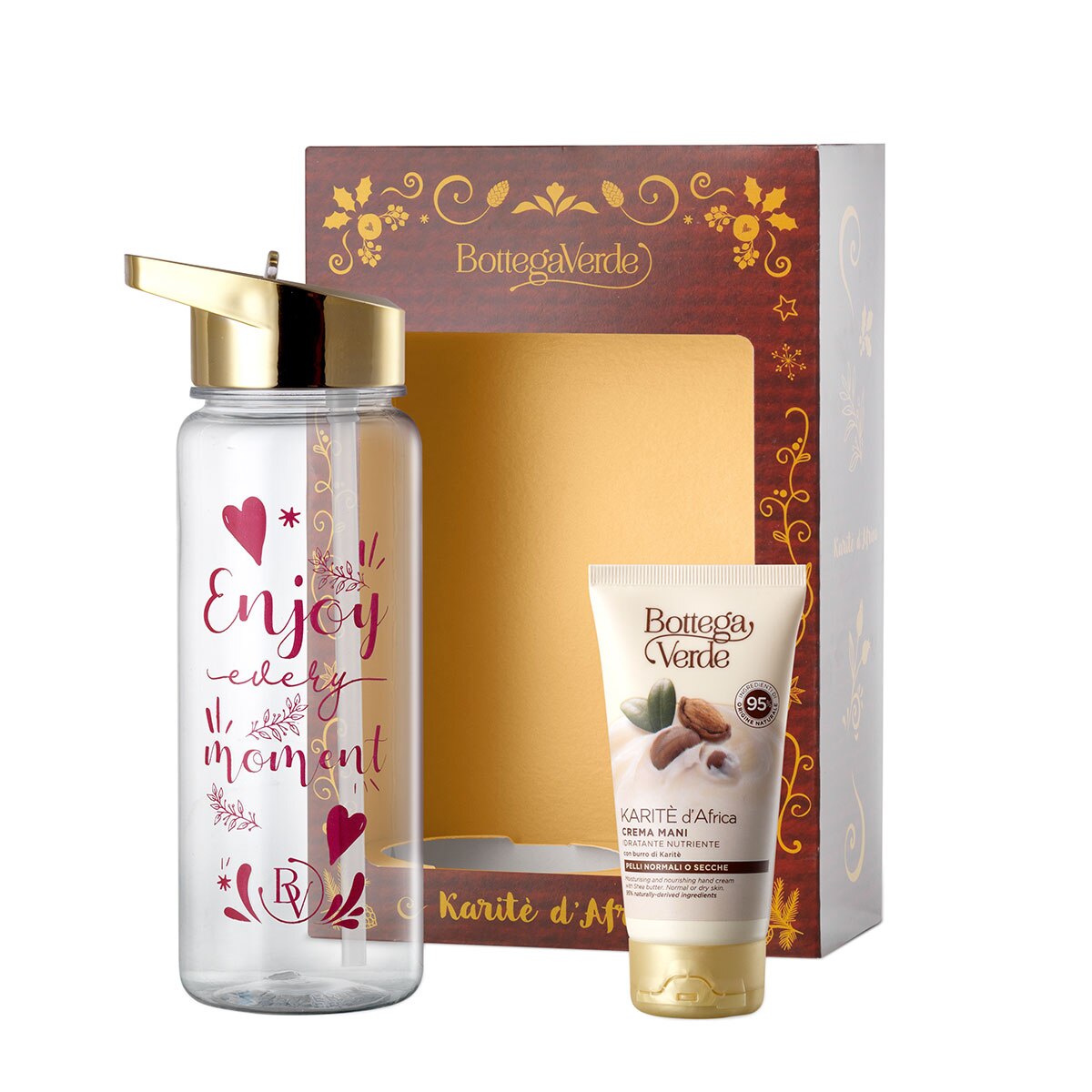 Set cadou, Moment de Hidratare - Karite, 75 ML, Bottega Verde