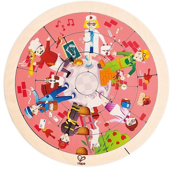 Puzzle, Hape, cu 20 de piese, reprezentand un sens giratoriu, pentru dezvoltarea dexteritatii si a coordonarii mana ochi, pentru copiii peste 4 ani Puzzle, Hape, cu 20 de piese, reprezentand un sens giratoriu, pentru dezvoltarea dexteritatii si a coordonarii mana ochi, pentru copiii peste 4 ani
