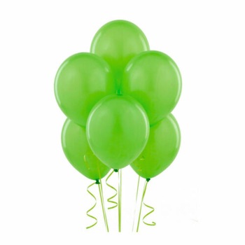 Set 100 baloane latex, 25 cm, verde lime pastel, vernil macarons Set 100 baloane latex, 25 cm, verde lime pastel, vernil macarons