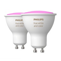pachet 2 becuri led spot philips hue bluetooth zigbee gu10 57w 50w 350 lm a lumina alba si colorata imagen 55_0_
0