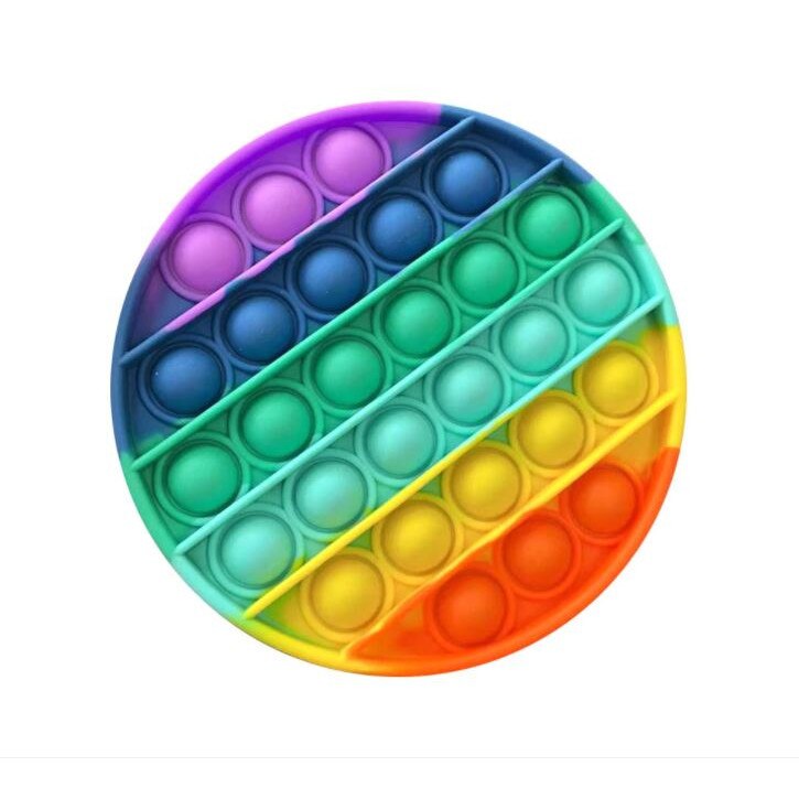 Jucarie senzoriala antistres, Pop It Now, Push Bubble, multicolor,12,5x12,5x1,5 cm