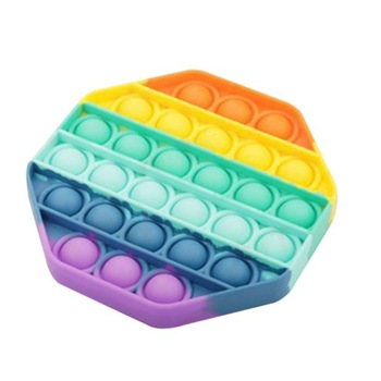 Jucarie senzoriala antistres, Pop It Now, Octogon, multicolor Jucarie senzoriala antistres, Pop It Now, Octogon, multicolor