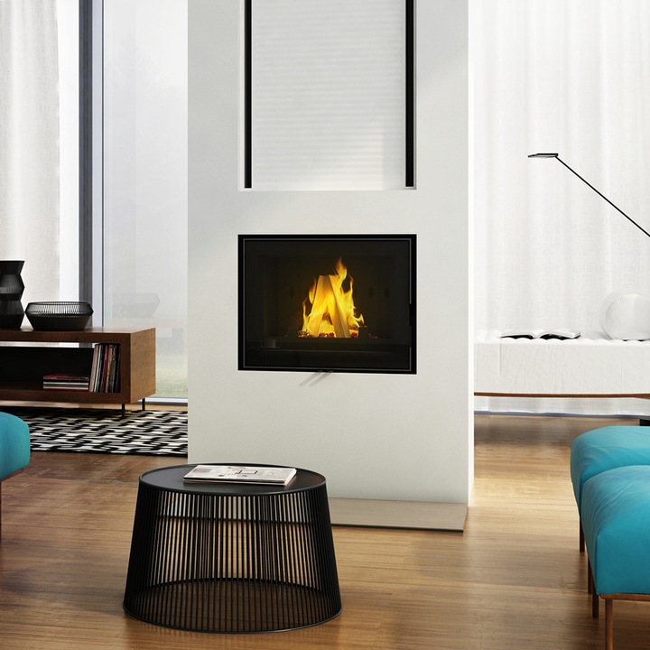 Камина Kratki Franek 10 Pf, Дърва, Черен, 10 kW, Сертифицирана от TÜV