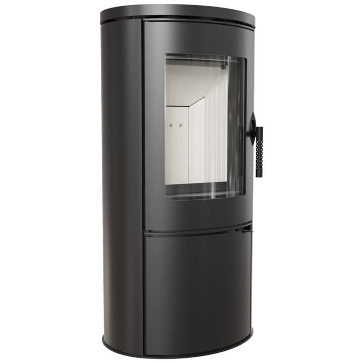 Камина Kratki Koza Ab, Дърва, Черен, 8 kW, Сертифицирана от TÜV