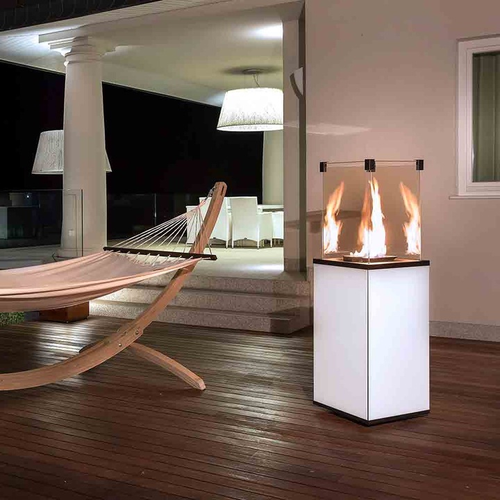 Камина Kratki Patio Mini M G30 50Mbar B, Газ, Черен, 8 kW, Сертифицирана от TÜV