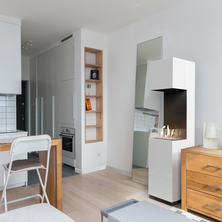 Камина Kratki Sierra nie, Био гориво, Черен, Сертифицирана от TÜV