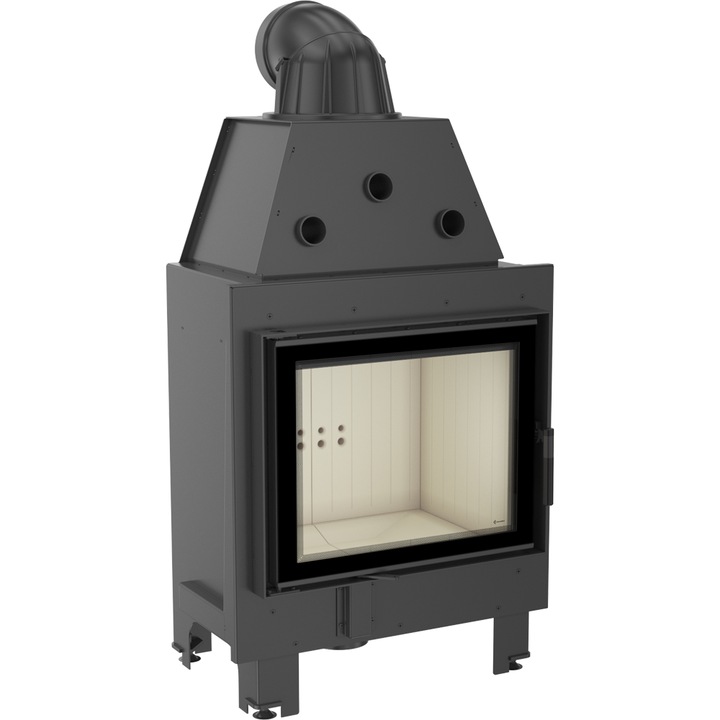 Камина Kratki Mbz Pf, Дърва, Черен, 13 kW, Сертифицирана от TÜV