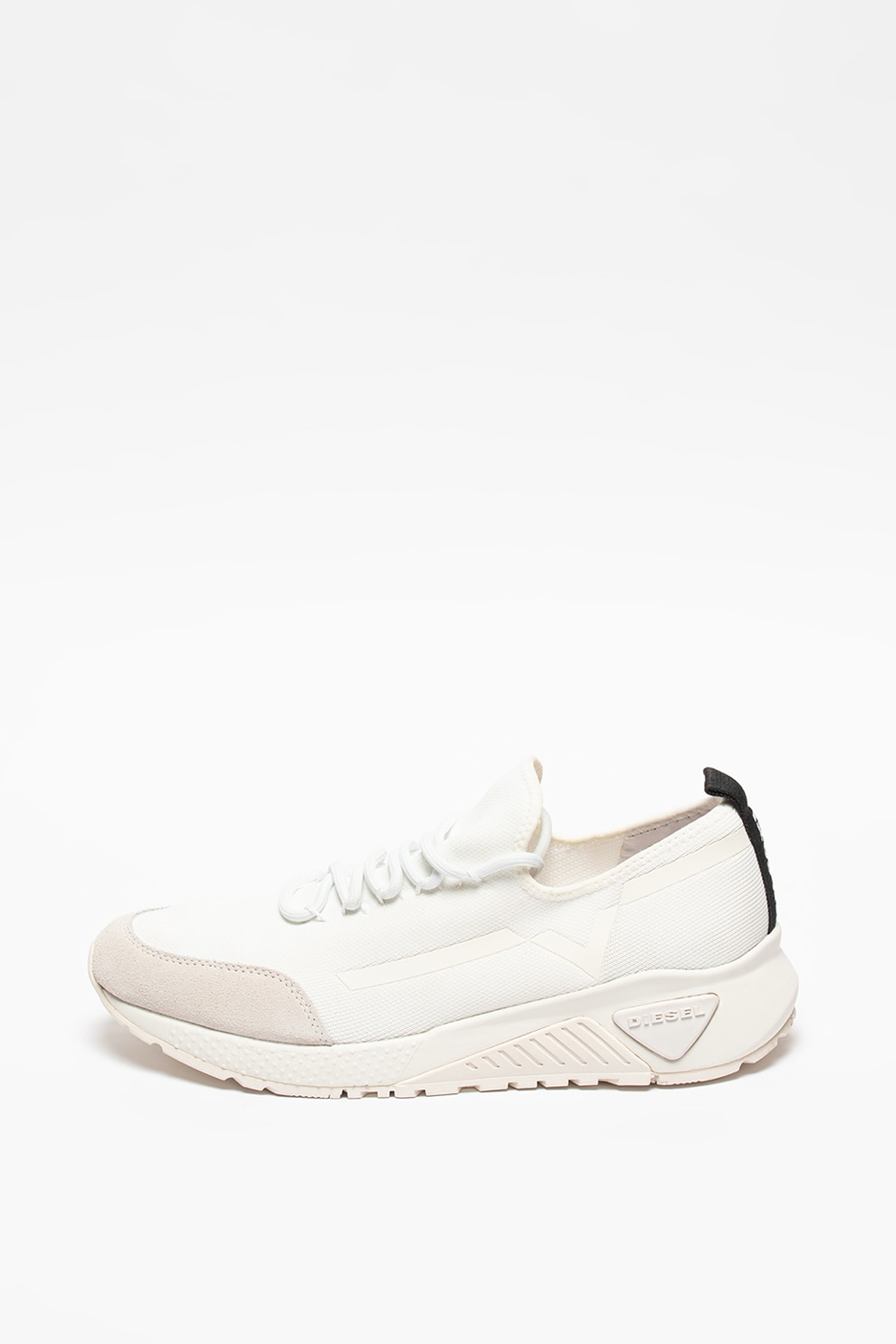 Diesel, Pantofi sport din material textil cu insertii din piele intoarsa ecologica Kby