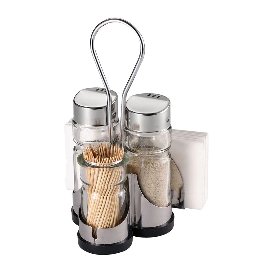 Set solnita 4 parti cu suport, capac inox