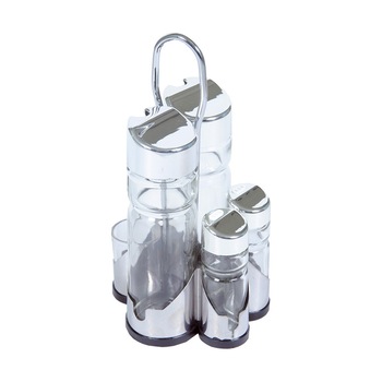 Set oliviera 5 parti cu suport, capac inox Set oliviera 5 parti cu suport, capac inox