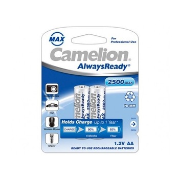 Acumulatori R06, 2500 mAh, blister de 2 buc, Always Ready, Gata Incarcati, Brand Camelion Germania incarcare fara efect de memorie de pana la 1000 de reancarcari Acumulatori R06, 2500 mAh, blister de 2 buc, Always Ready, Gata Incarcati, Brand Camelion Germania incarcare fara efect de memorie de pana la 1000 de reancarcari