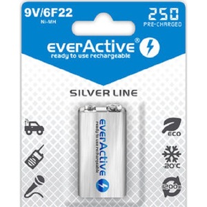 Acumulator Cu Amperaj Mare 9v 6f22 Ni Mh 320 Mah Everactive Preincarcat Ideal Pentru Uz Profesional Sau Uz Personal Emag Ro