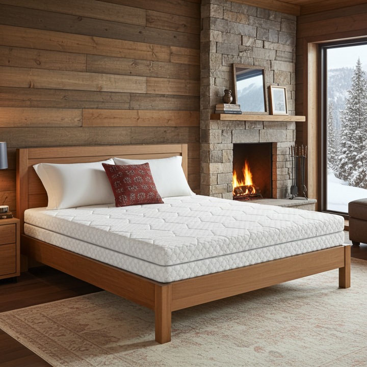 Saltea ortopedica SLEEPLINE Eco Fresh, 180x200x16cm, spuma poliuretanica, hipoalergenic, tratat cu aloe vera, ferma