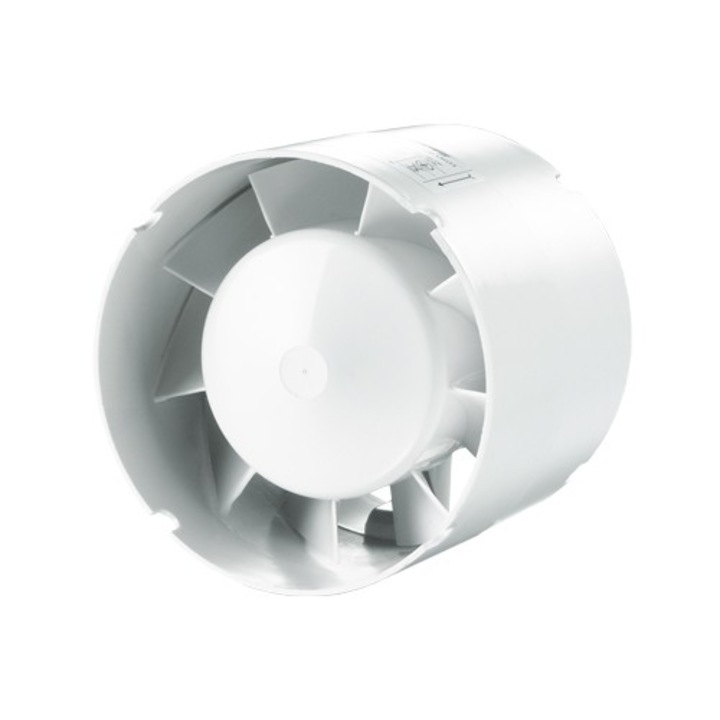 Ventilator VENTS 150VKO1, axial in linie pentru montare pe tubulatura, diametru 150 mm, debit 305 mc/h