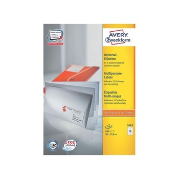 Etichete Avery Zweckform 3665, universale 16/A4, 105x33,8mm, 100 coli/top Etichete Avery Zweckform 3665, universale 16/A4, 105x33,8mm, 100 coli/top