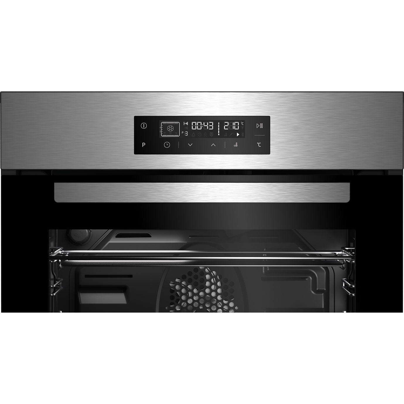 smell dominate use Cuptor incorporabil Beko BIR22400XMS, Electric, Multifunctional, 72l,  Autocuratare catalitica, SteamShine, Surf, CleanZone, 3D Cooking, Grill,  Display LED, Touch control, Timer, Clasa A, Inox - eMAG.ro