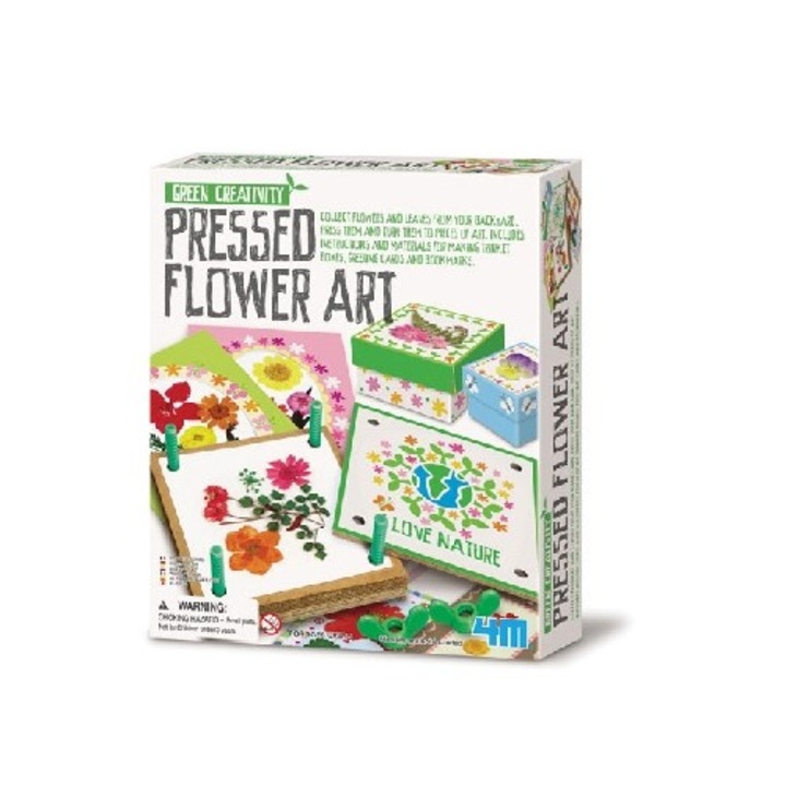 Kit creativ - Presa pentru flori si frunze, Green Creativity, + 5 ani