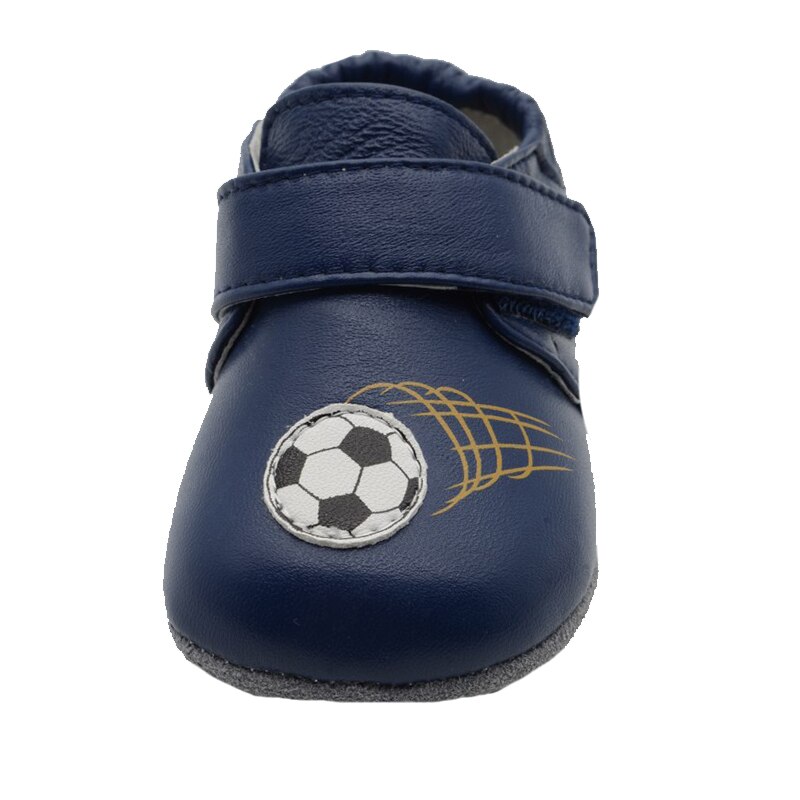 Botosei piele ecologica, baieti, Mini Junior, Bleumarin