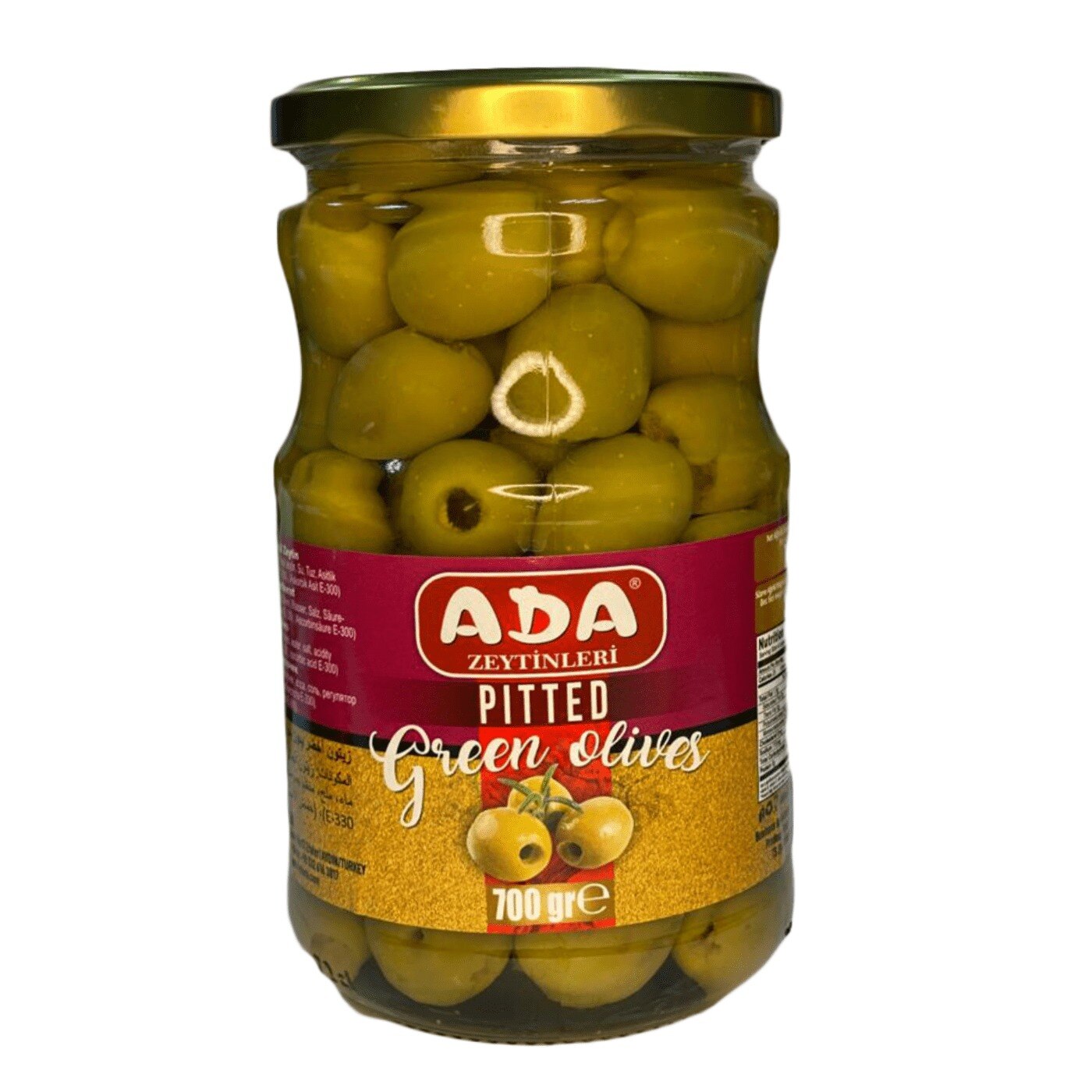 Masline verzi fara samburi ADA, 700g