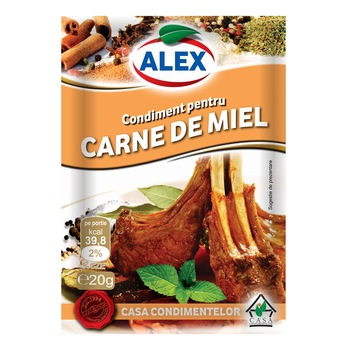 Condiment pentru carne miel, Alex, 20g Condiment pentru carne miel, Alex, 20g
