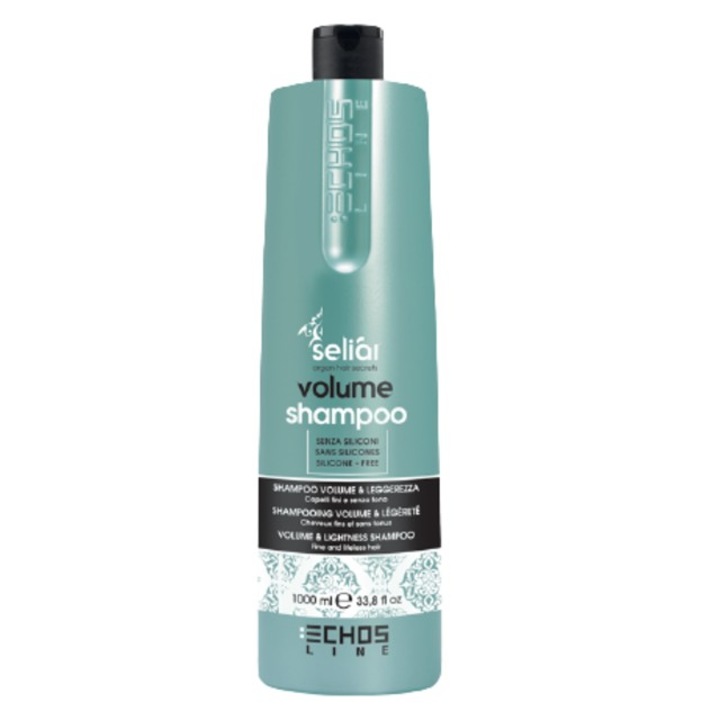 Sampon de volum, Echosline, pentru par degradat, fara siliconi sau parabeni, 1000 ml