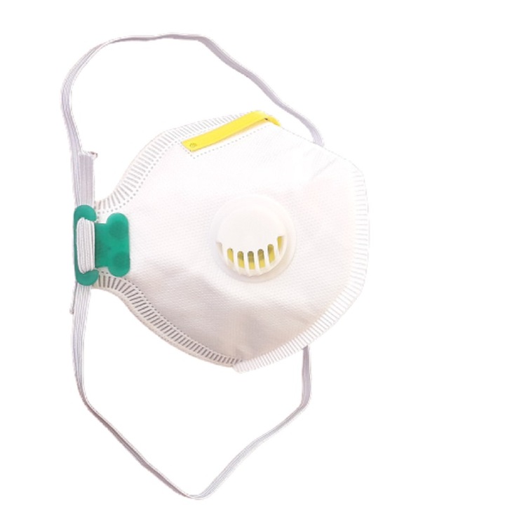 FFP3 védőmaszkok szűrőszeleppel és CE euro tanúsítvánnyal, legmagasabb védelmi osztály, 100 db