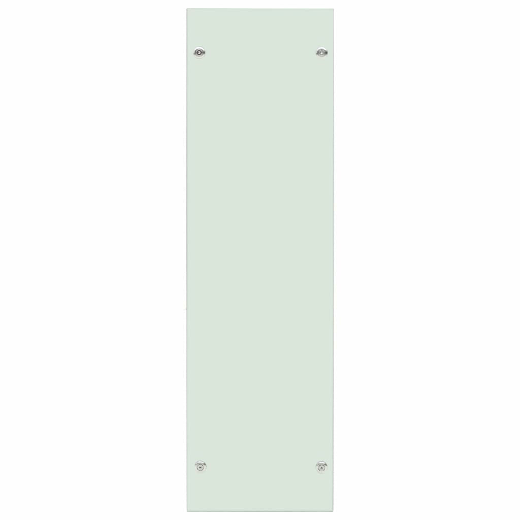 Rastel de lemne pentru foc, vidaXL, Sticla, 40 x 35 x 120 cm, Alb