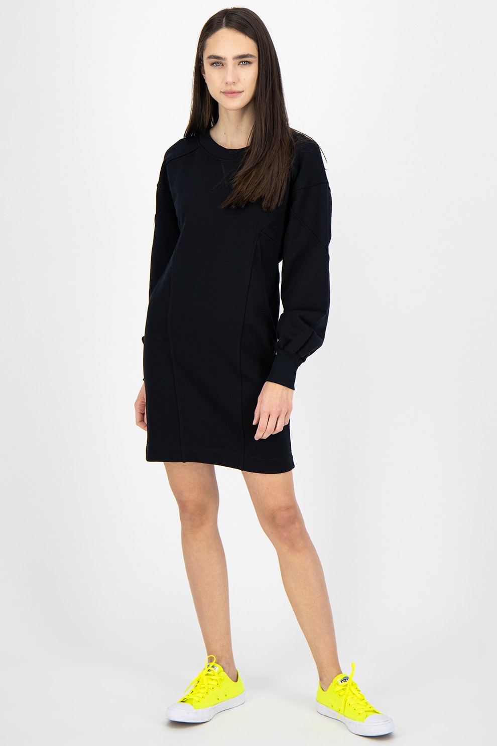 Diesel, Rochie sport cu snur pentru ajustare, Negru, S