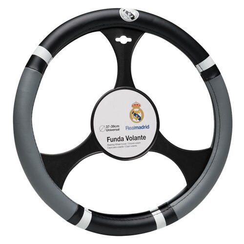 Husa volan Real Madrid, PVC, marimea M, Ø 37/39cm