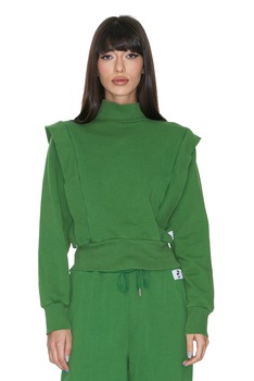 Bluza din bumbac, CuAnna, verde, s-m Bluza din bumbac, CuAnna, verde, s-m